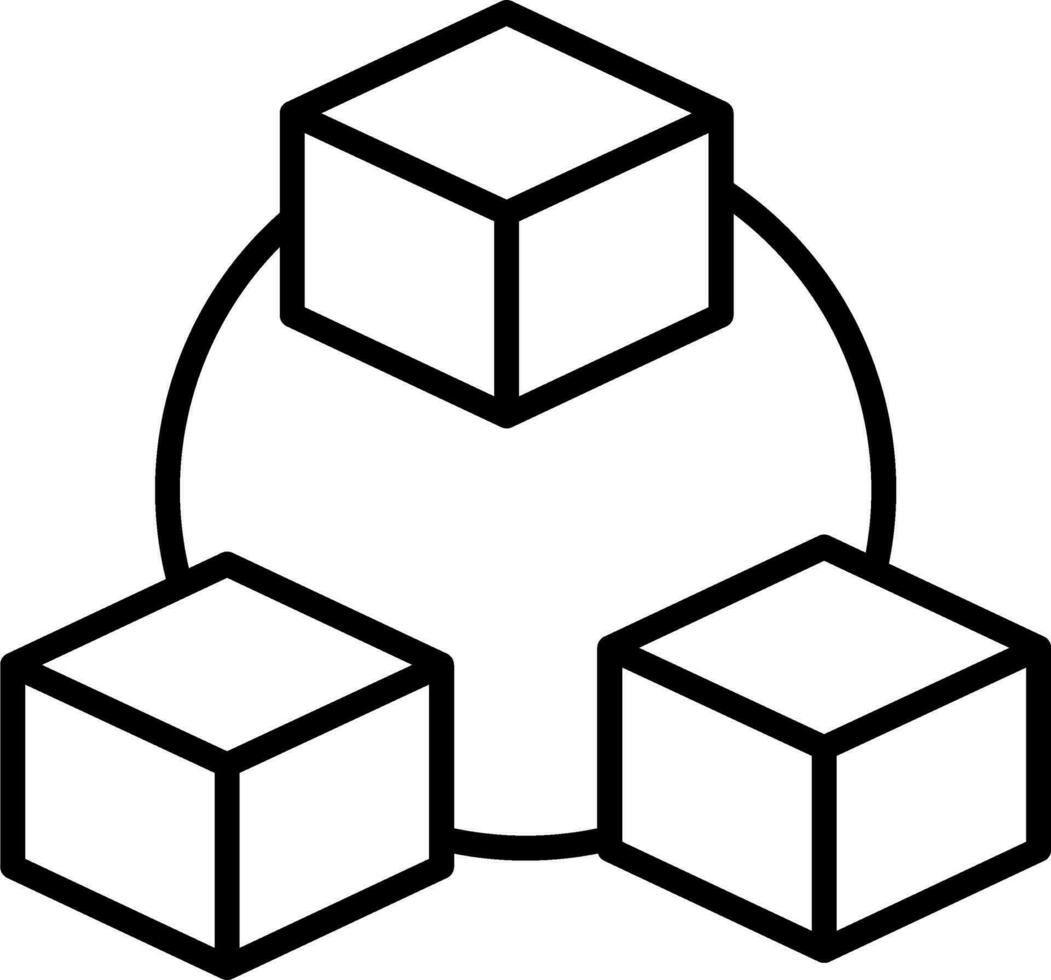 icono de vector de bloque