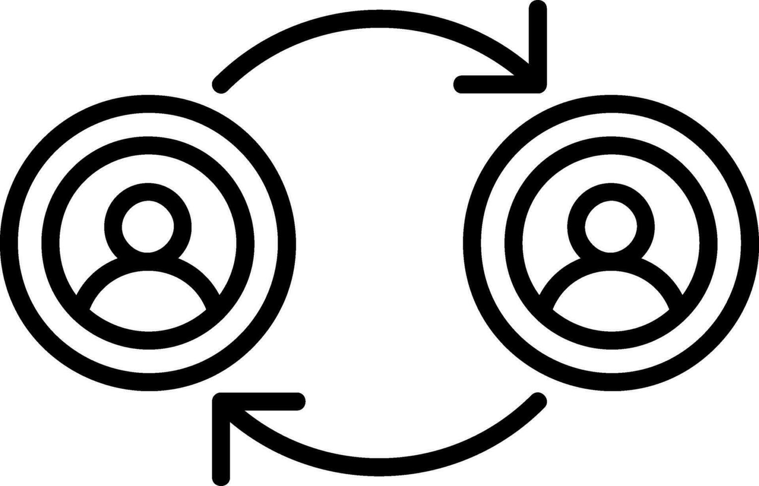 Peer To Peer Vector Icon