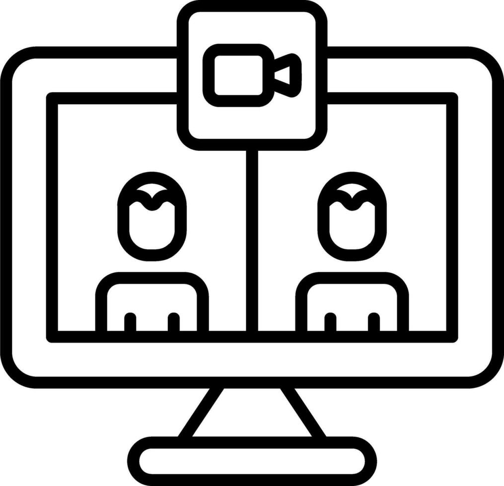 Videocall Vector Icon