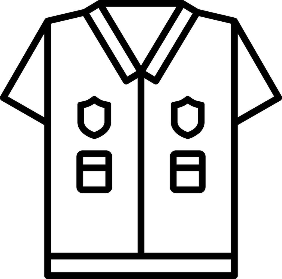 Police Uniform Vector Icon