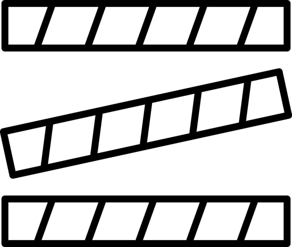 Police Line Vector Icon