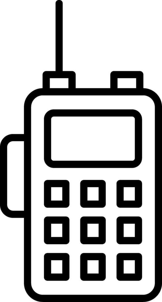 icono de vector de walkie-talkie