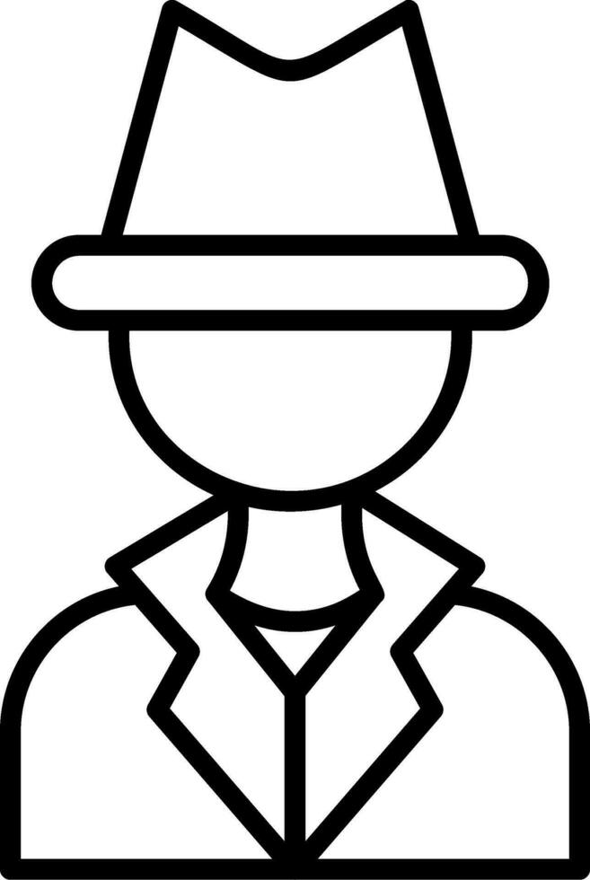 icono de vector de detective