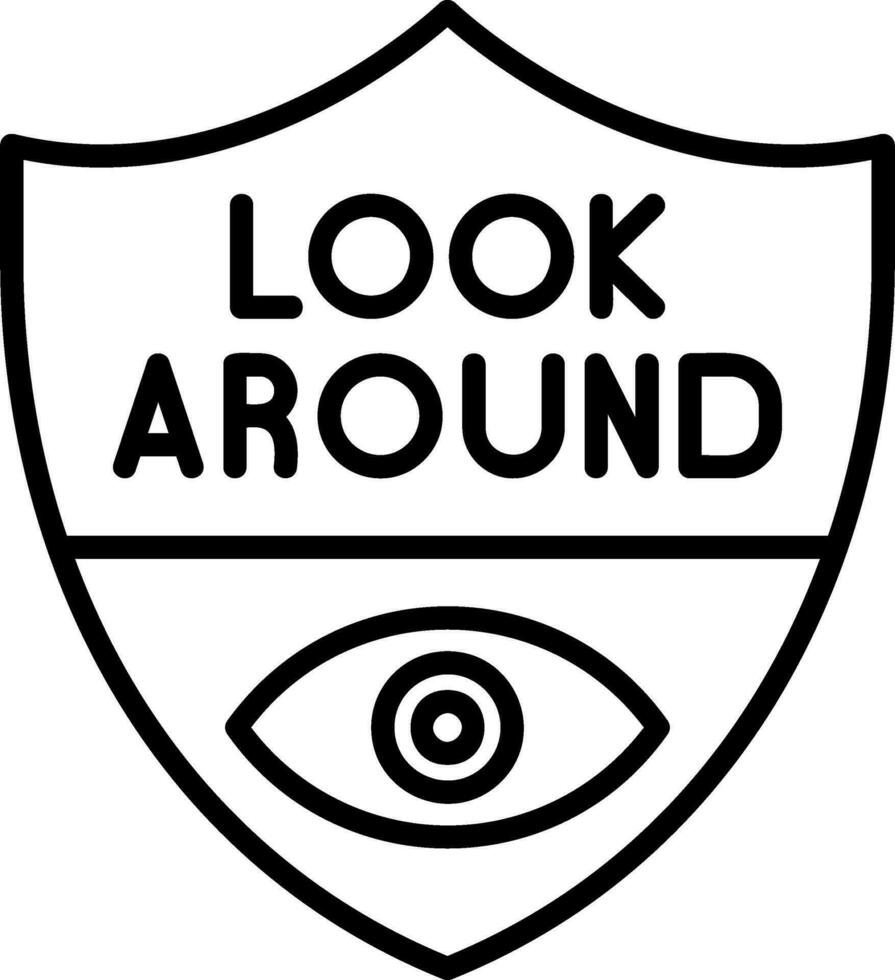 Look Around Vector Icon