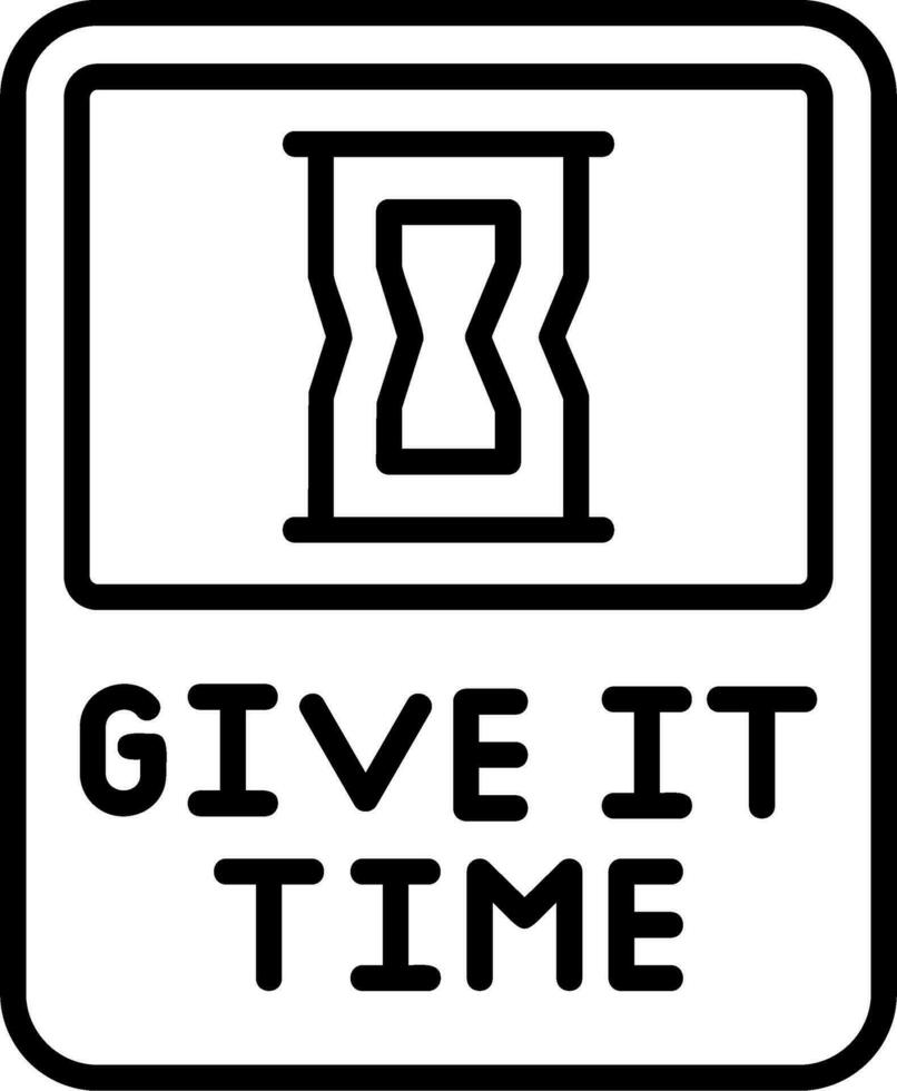 Give It Time Vector Icon