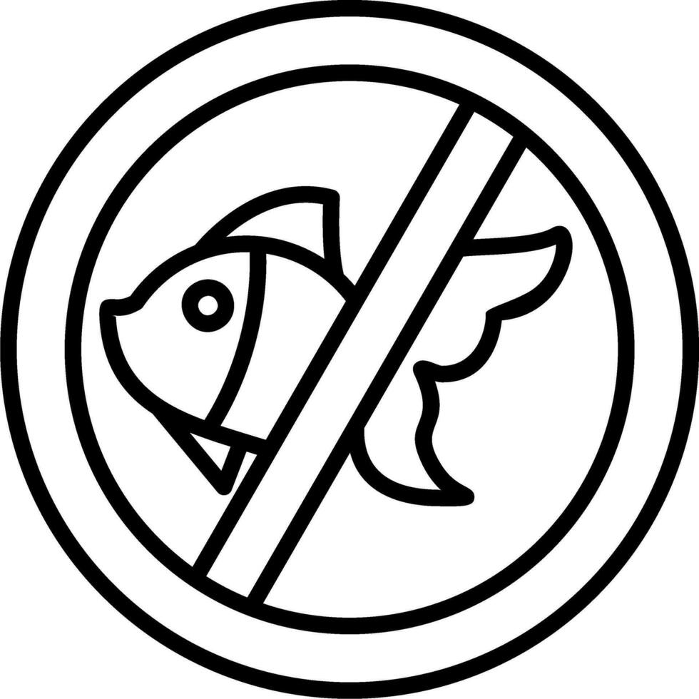 no fishing Vector Icon