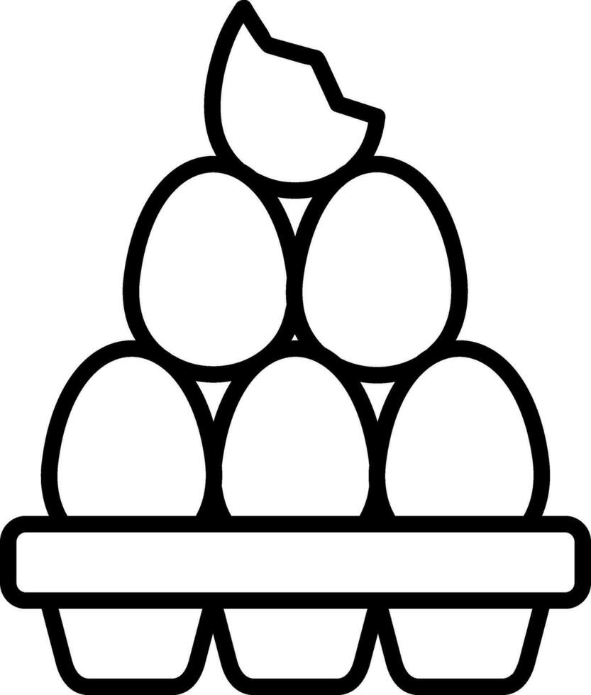 organic eggs Vector Icon