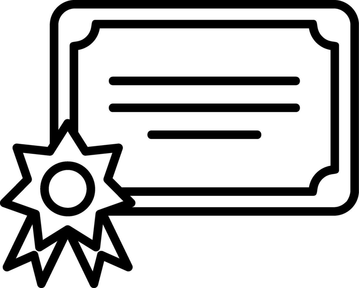 Certificate Vector Icon