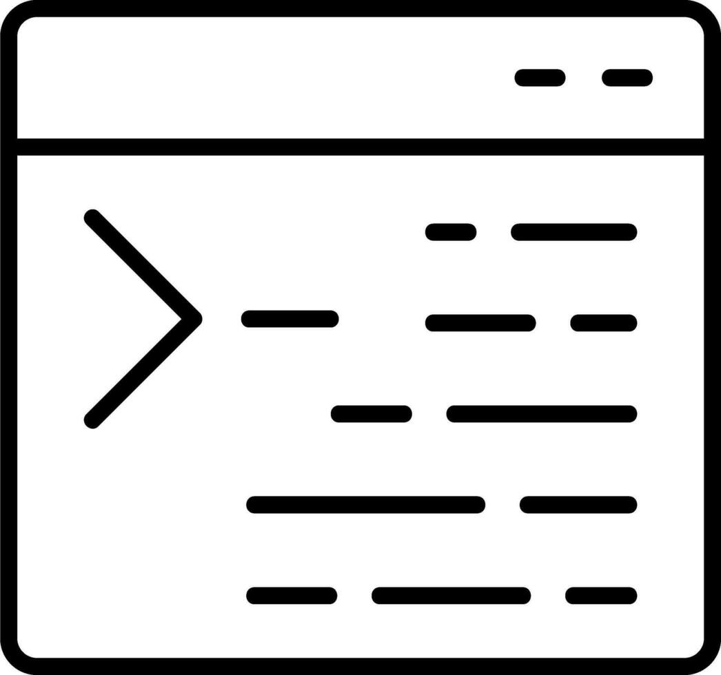 Code Terminal Vector Icon