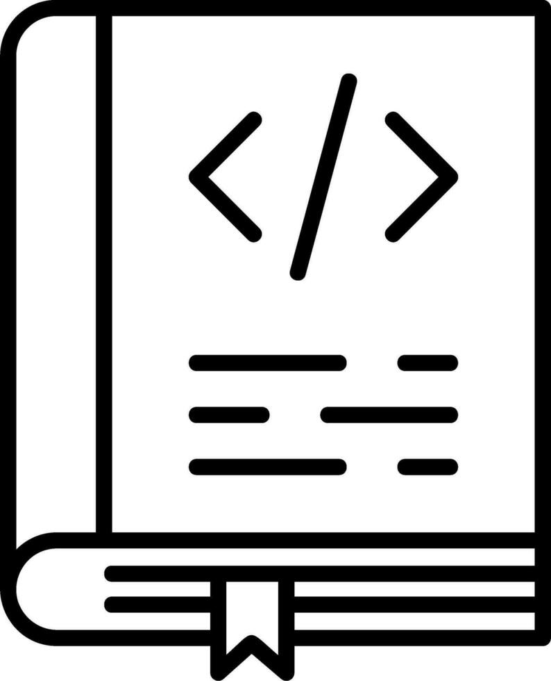 Coding Book Vector Icon