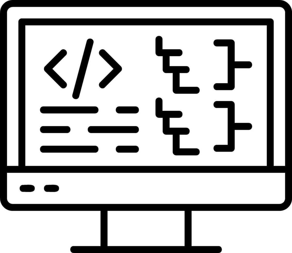 Computer Vector Icon