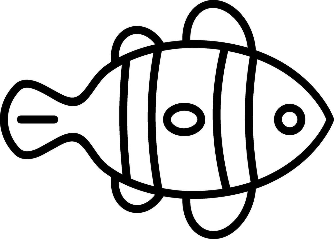 Clown Fish Vector Icon