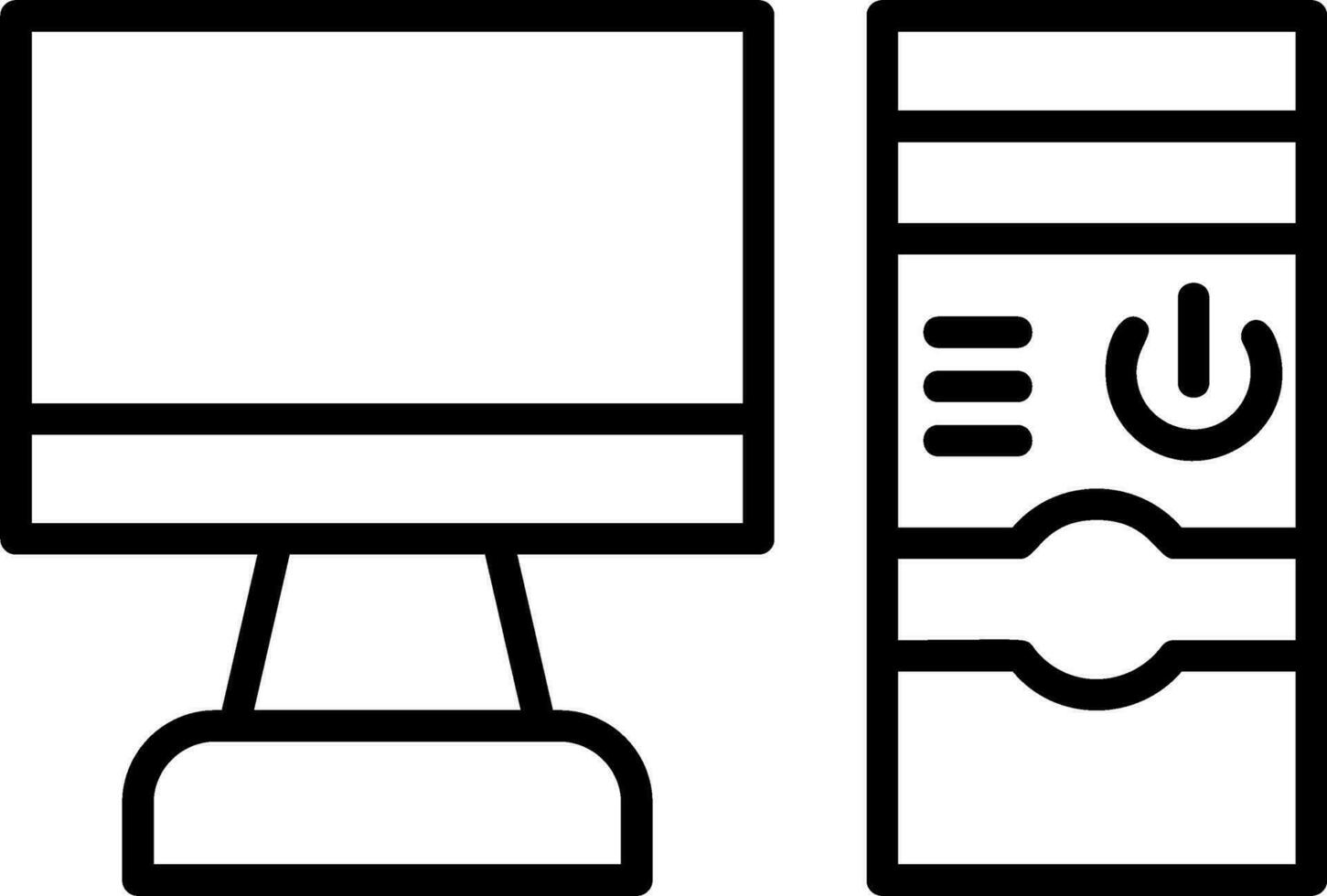 Computer Vector Icon