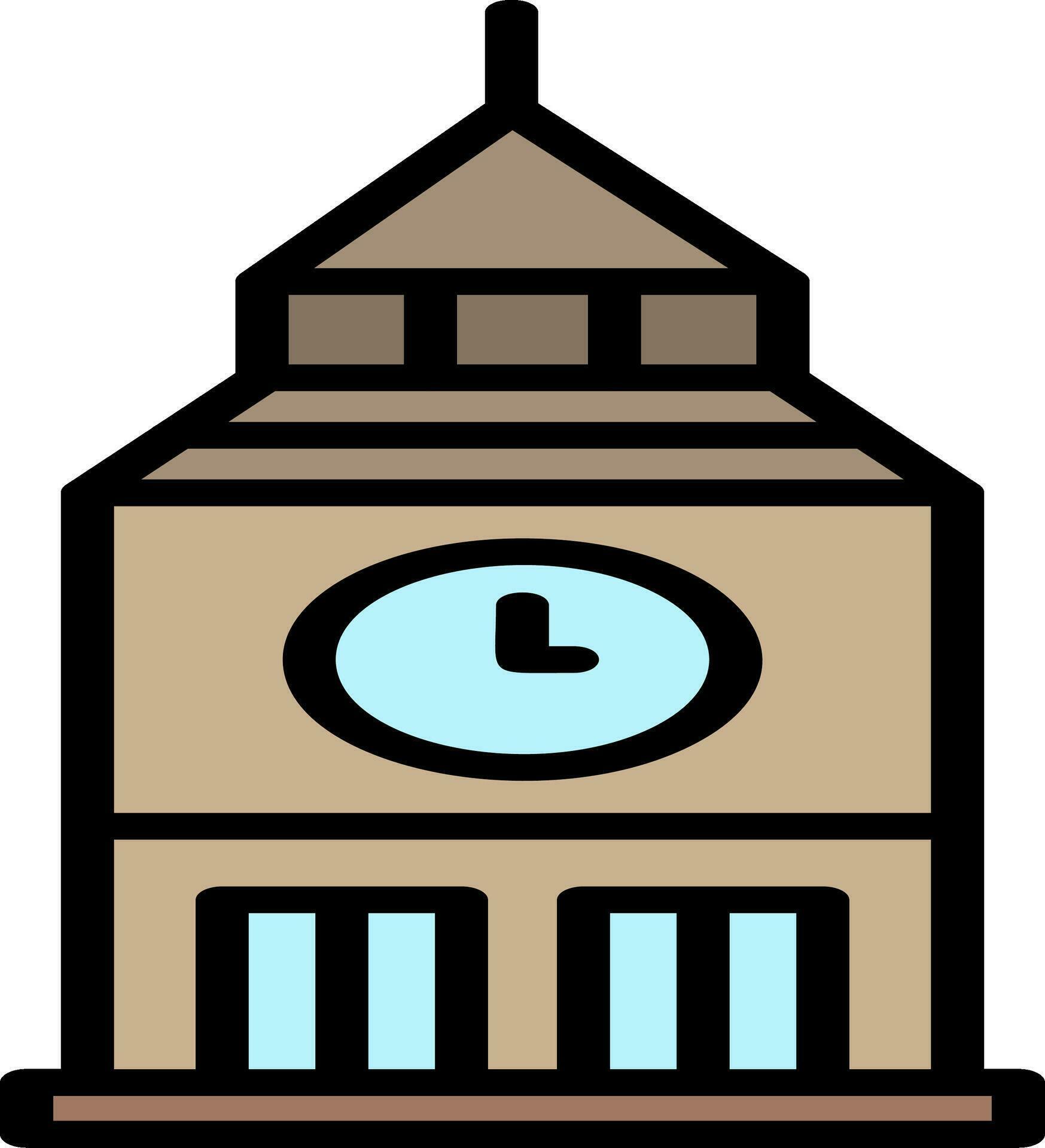 Clock Tower Vector Icon 31012067 Vector Art at Vecteezy