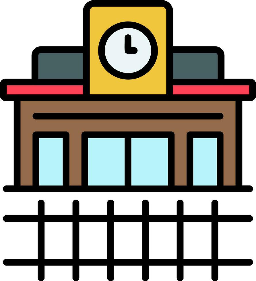 Train Station Vector Icon