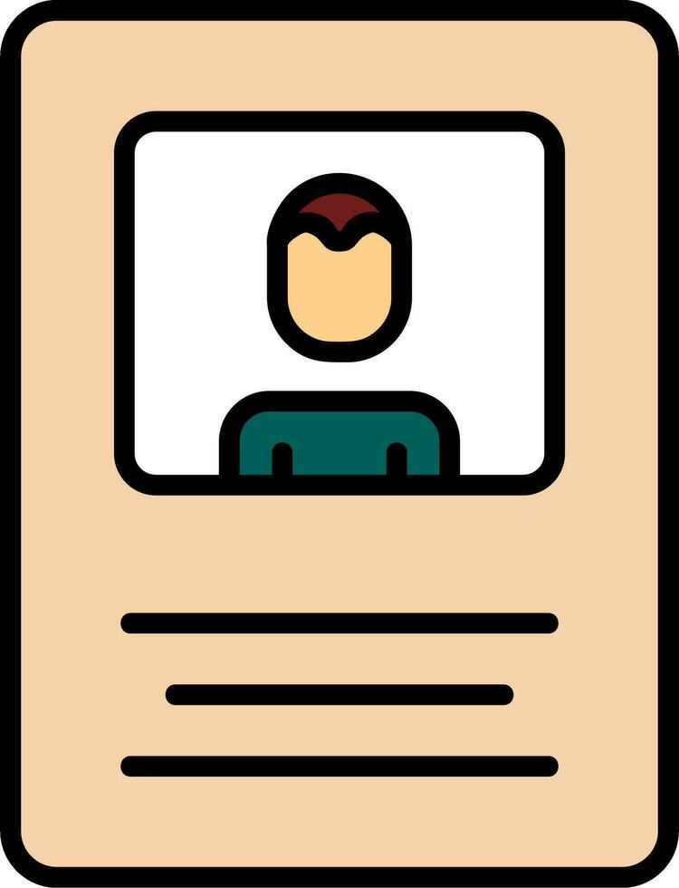 Name Tag Vector Icon