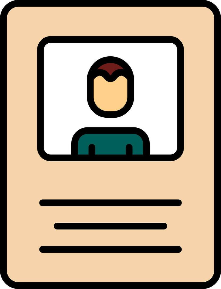 Name Tag Vector Icon