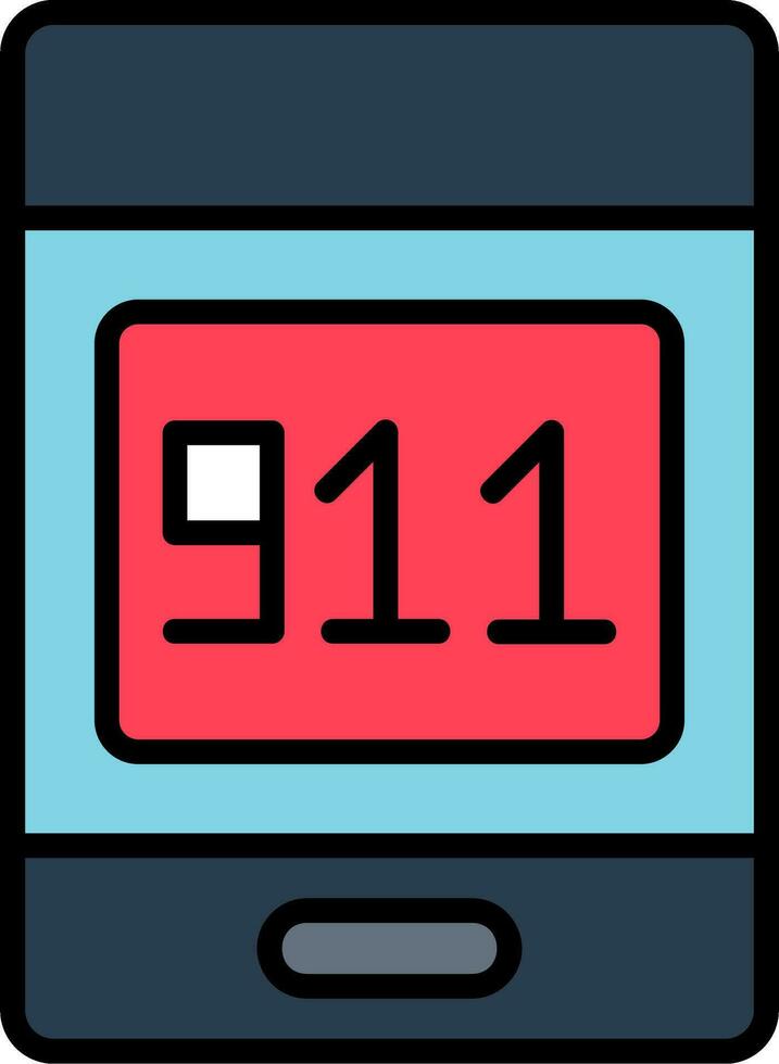 911 Call Vector Icon