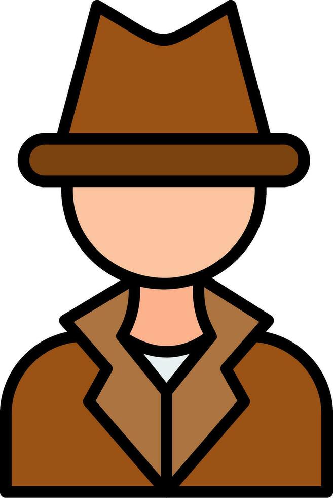 icono de vector de detective