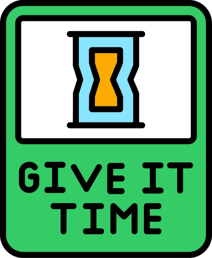 Give It Time Vector Icon