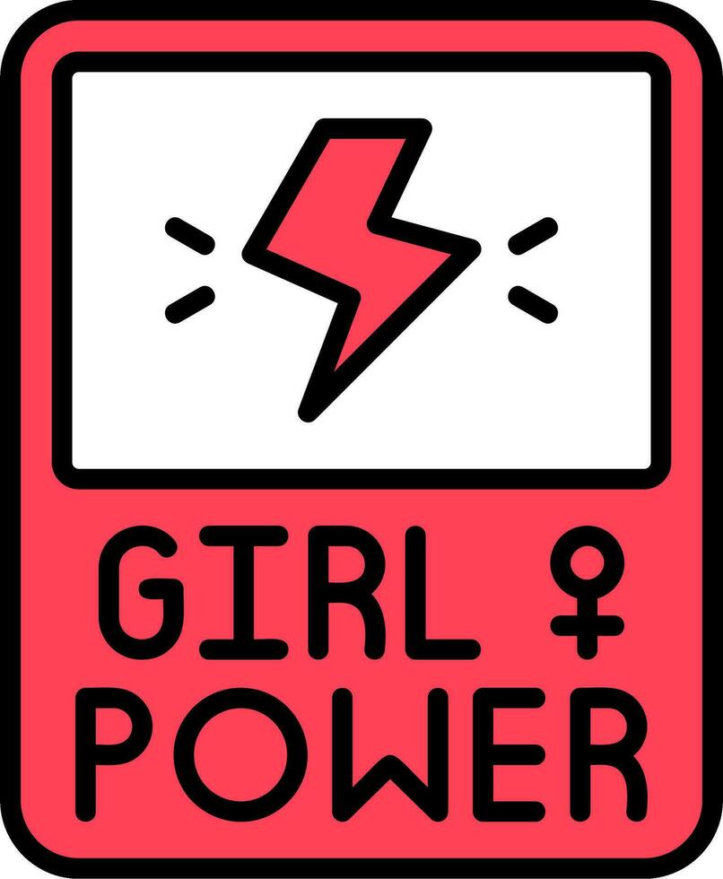 Girl Power Vector Icon