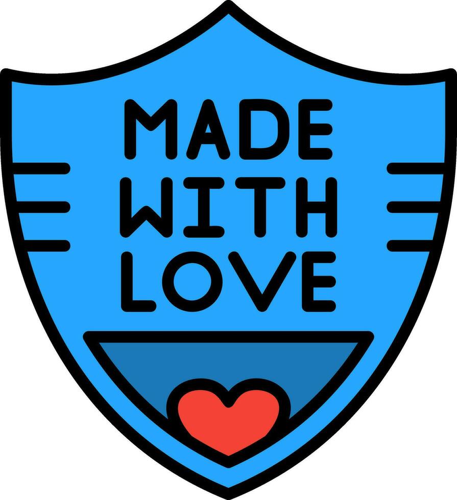 Made With Love Vector Icon