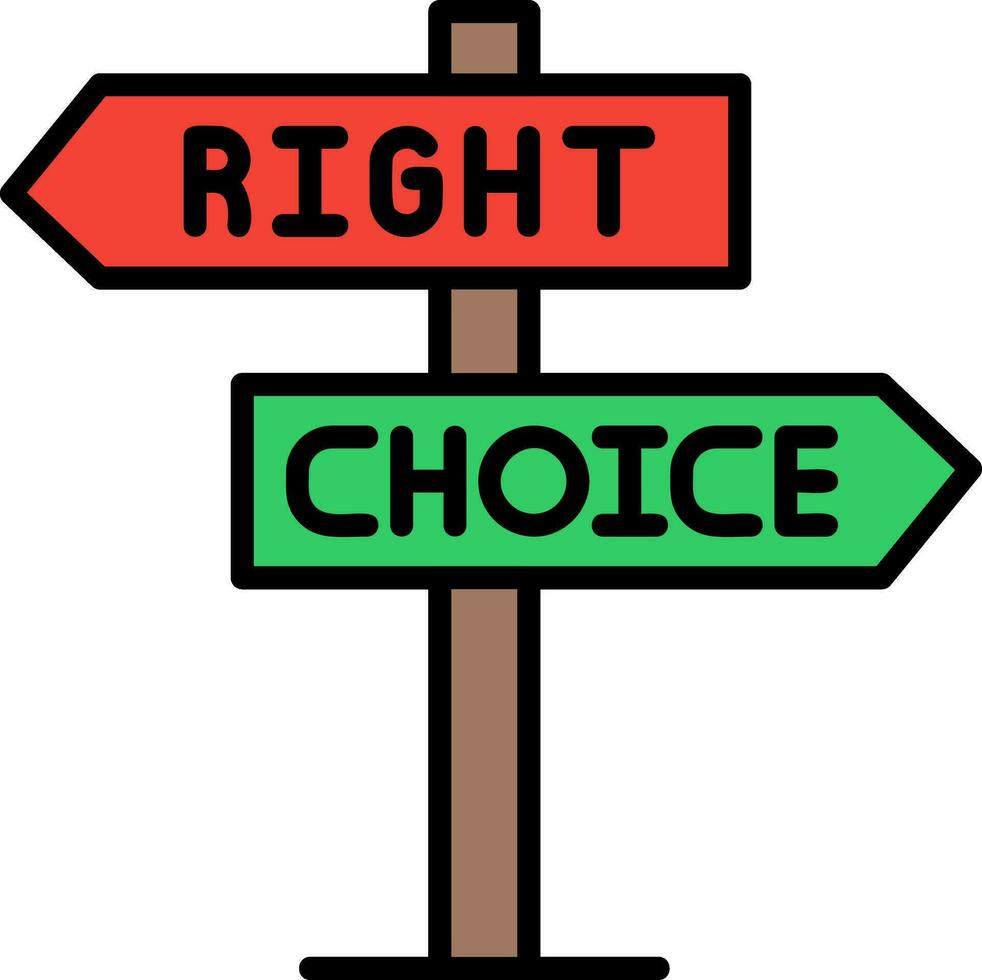 Right Choice Vector Icon