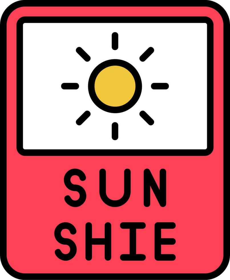 icono de vector de sol