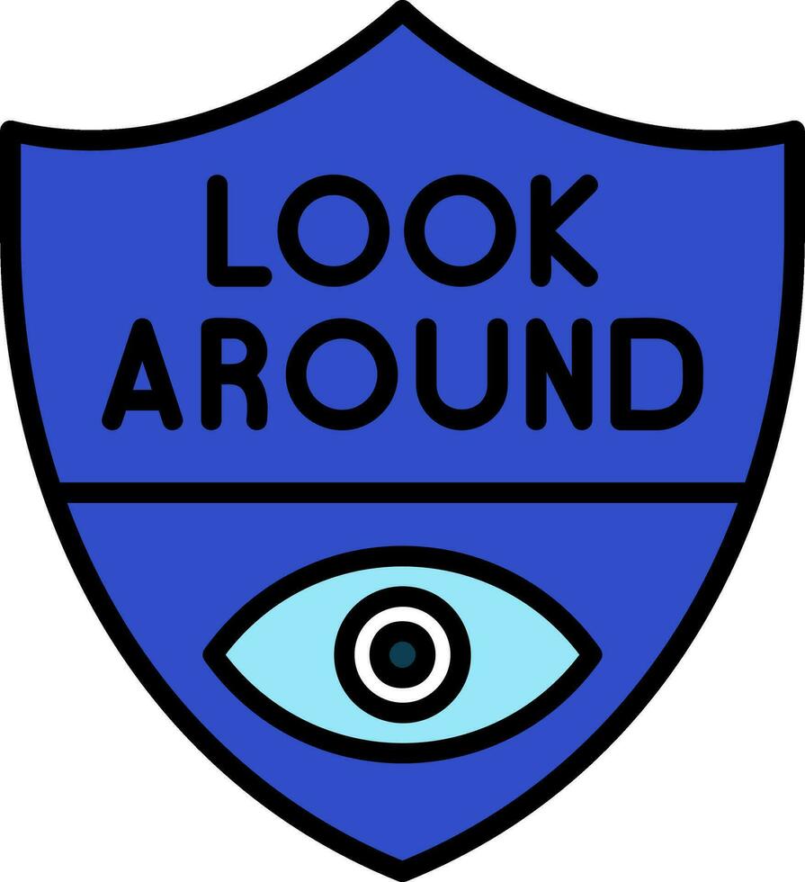 Look Around Vector Icon