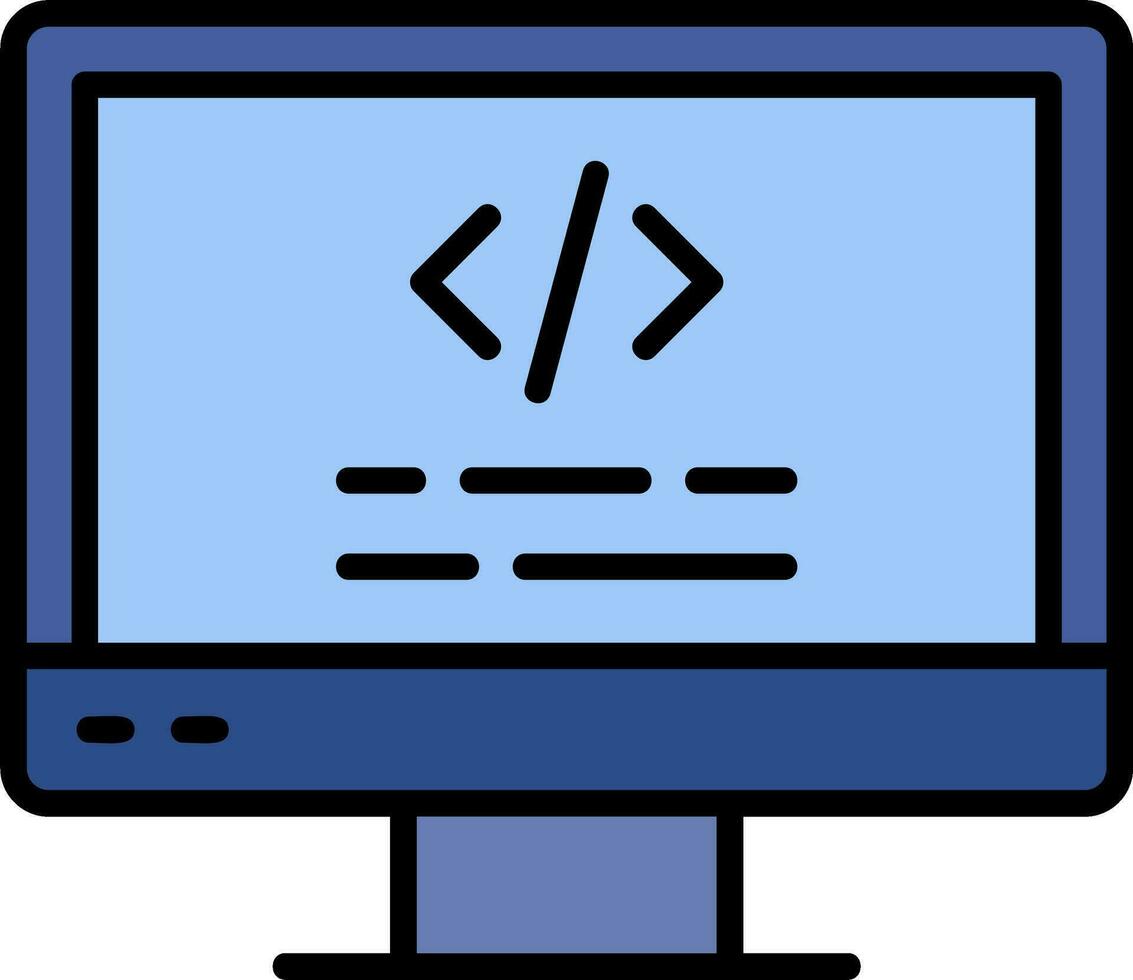 icono de vector de computadora