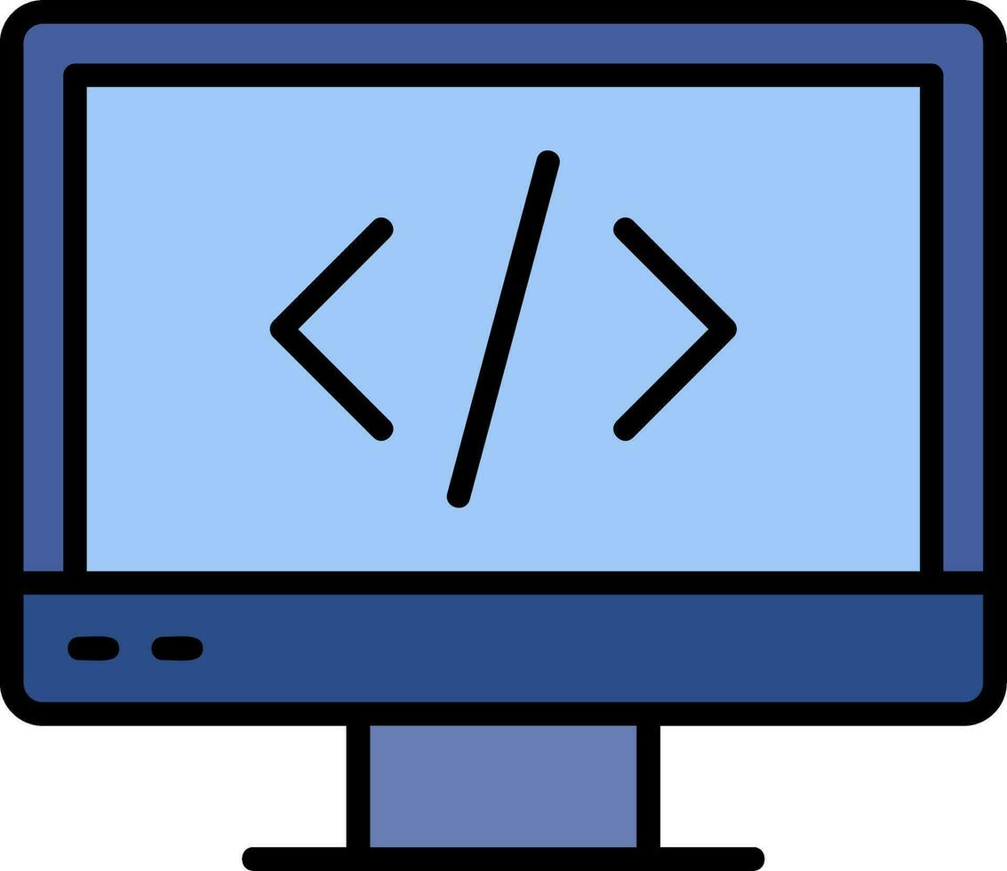 Web Coding Vector Icon