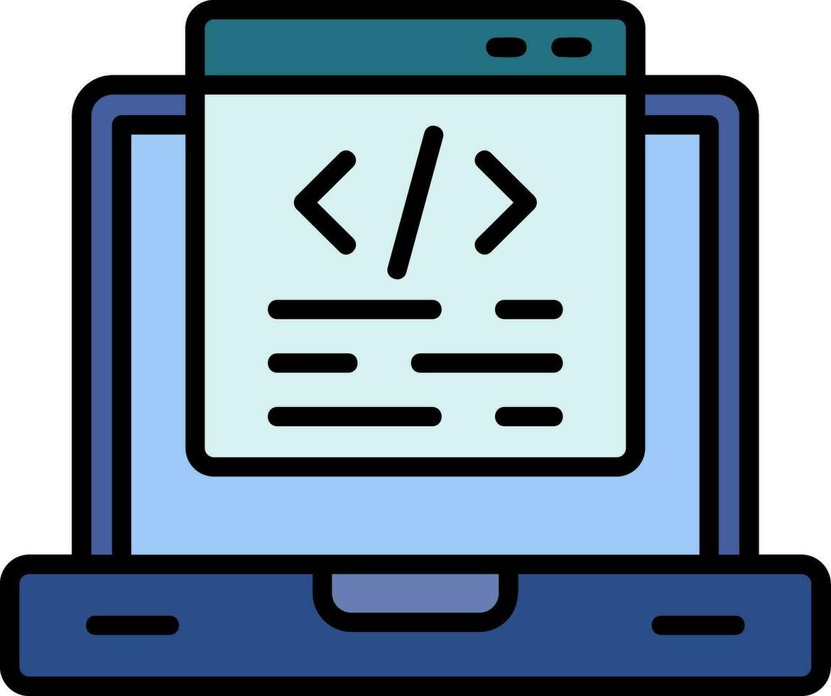 icono de vector de programación