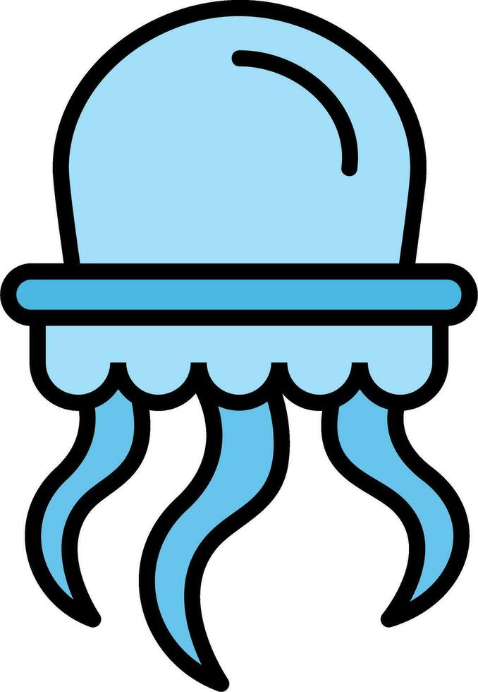 icono de vector de medusas