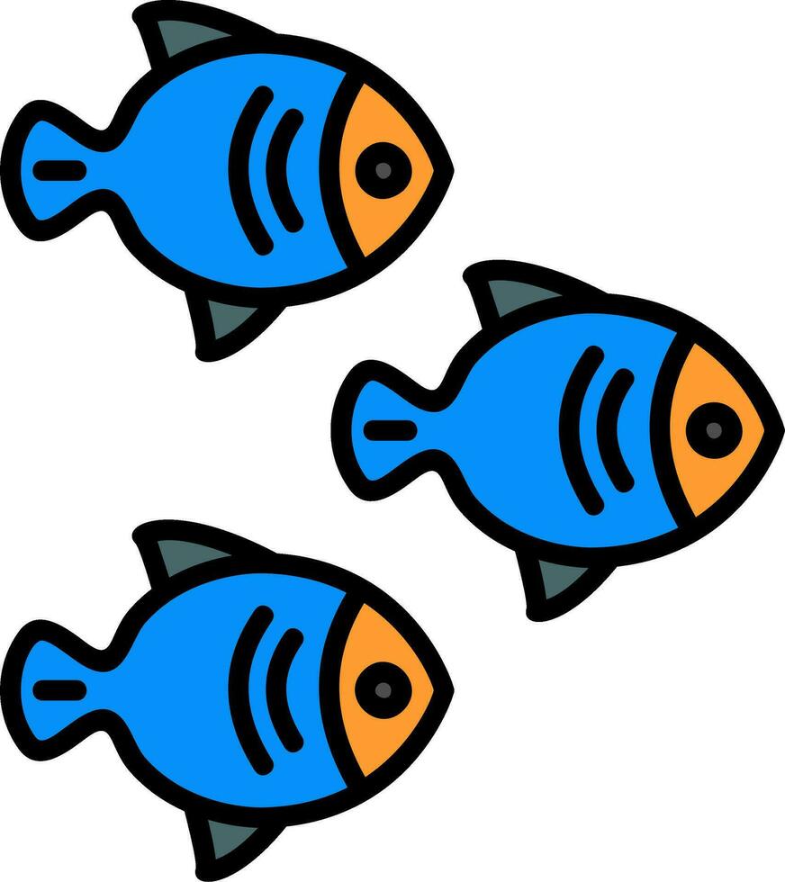 peces vector icono