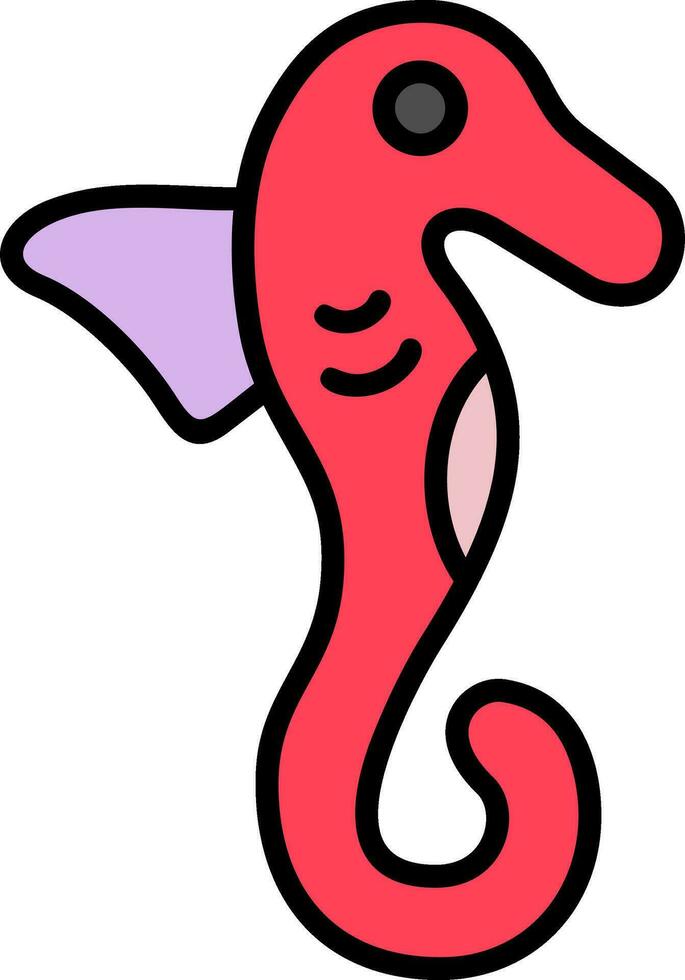 Seahorse Vector Icon