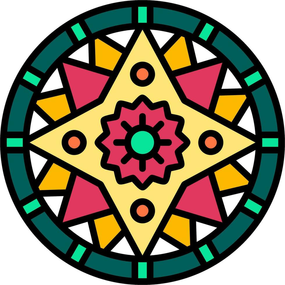 icono de vector de mandala