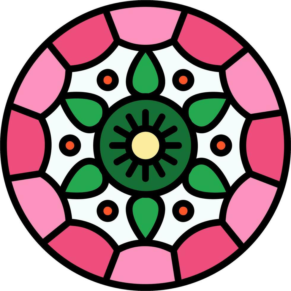 icono de vector de mandala