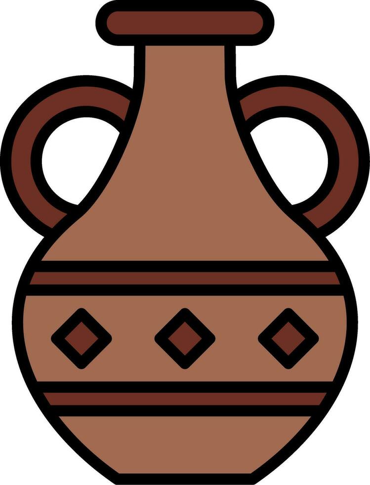 icono de vector de florero