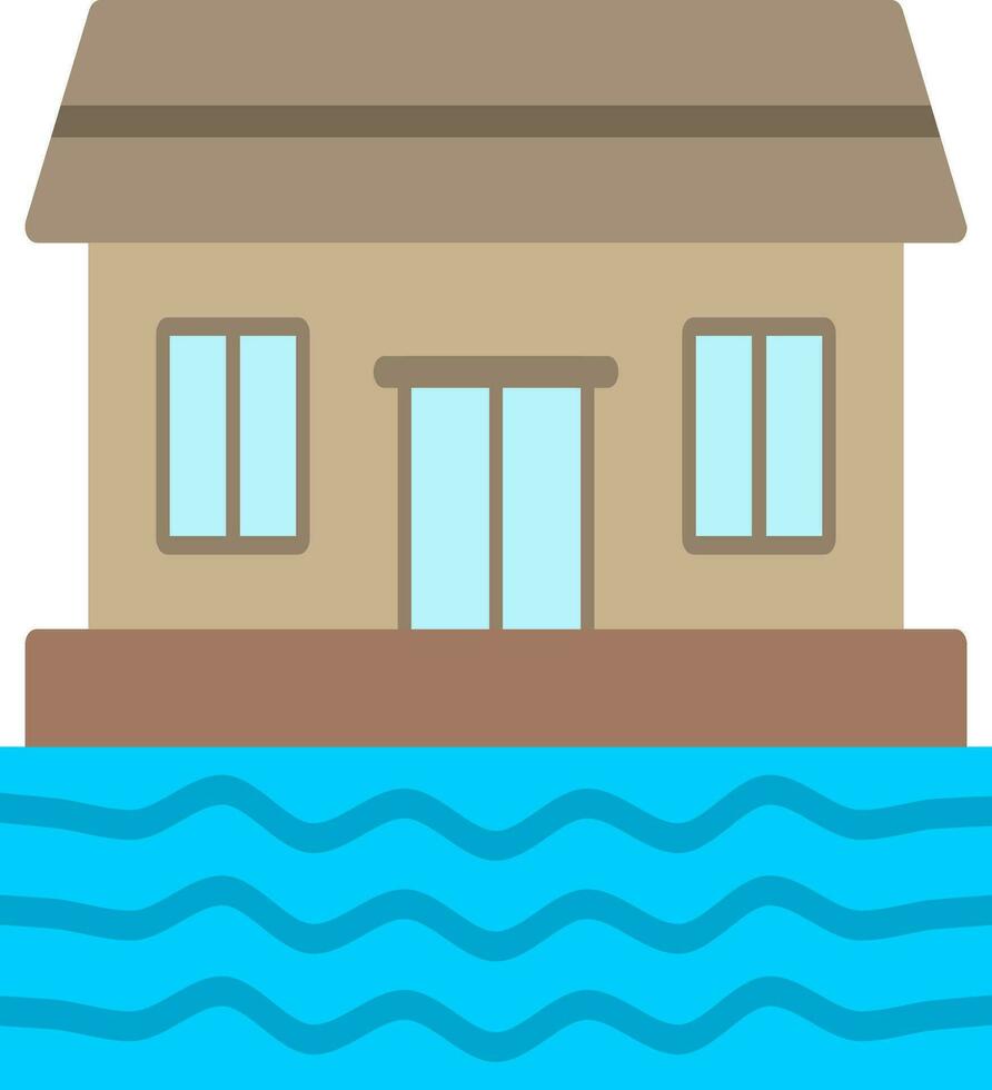 Houseboat Vector Icon