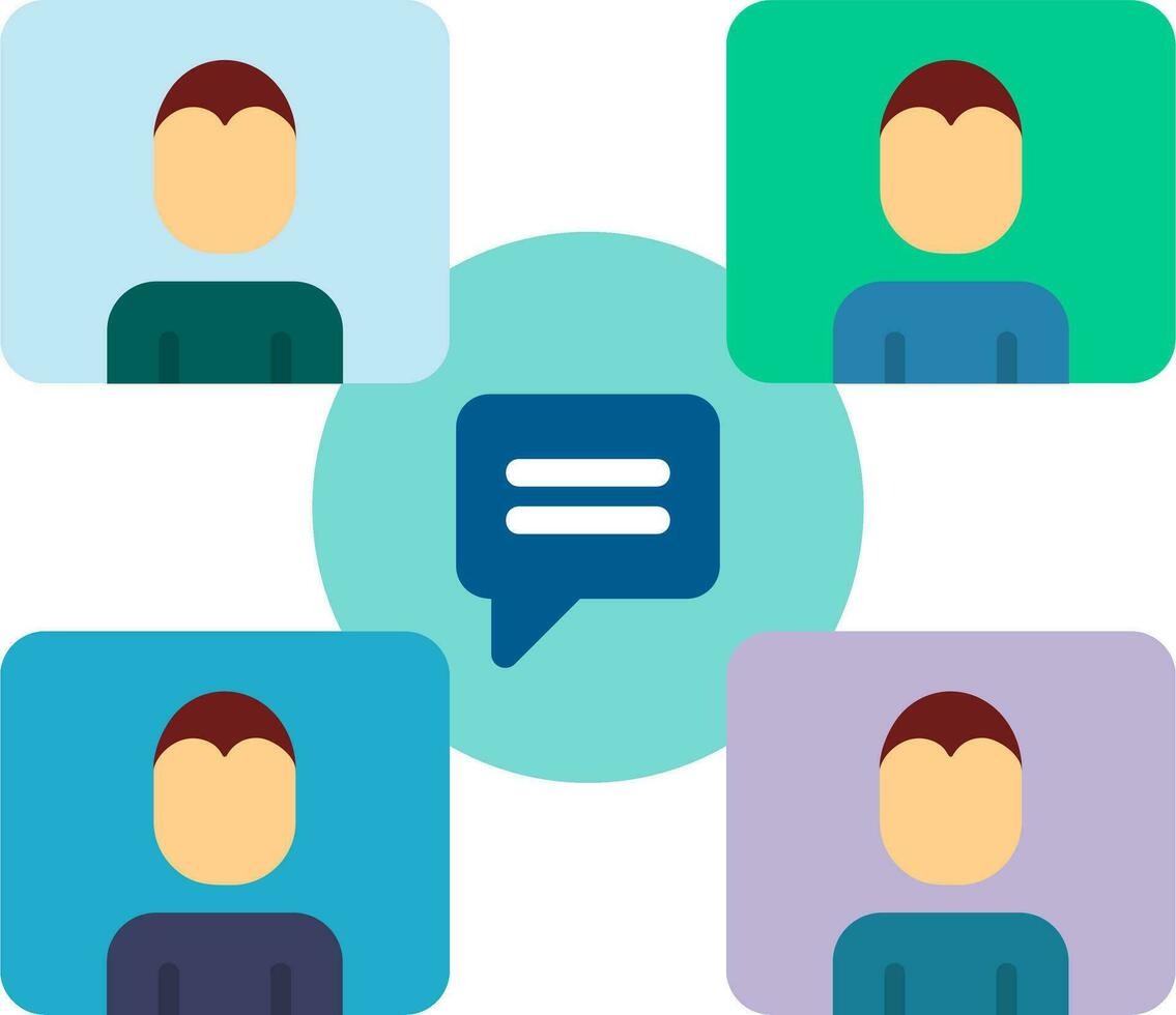 Group Chat Vector Icon 31013058 Vector Art at Vecteezy