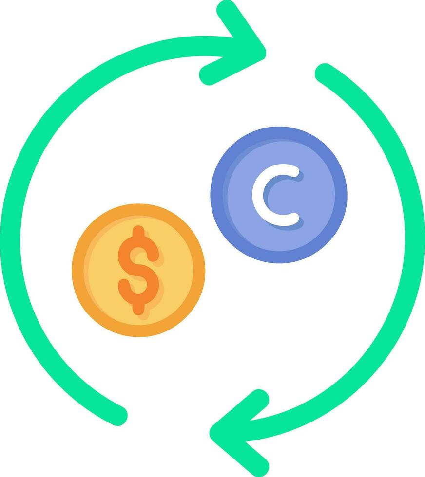 Exchange Rate Vector Icon