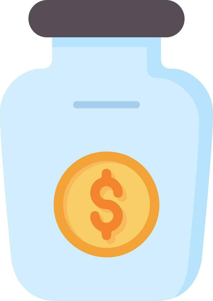 Money Jar Vector Icon