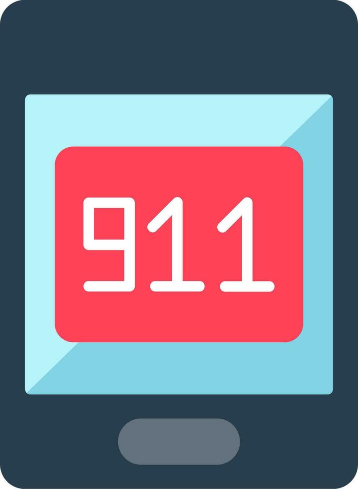 911 Call Vector Icon