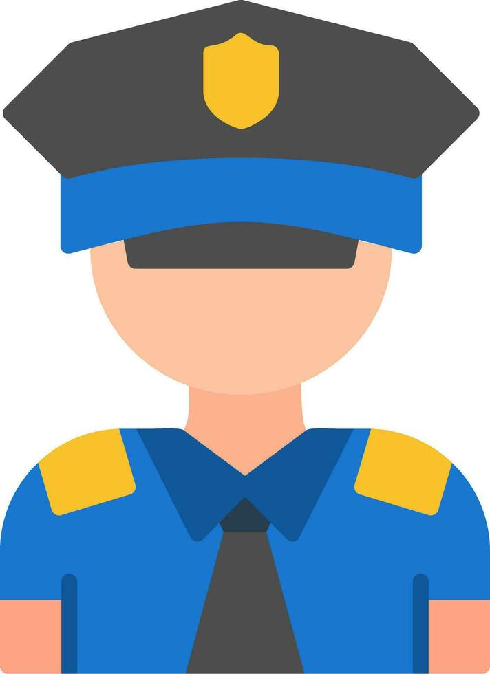 icono de vector de policía