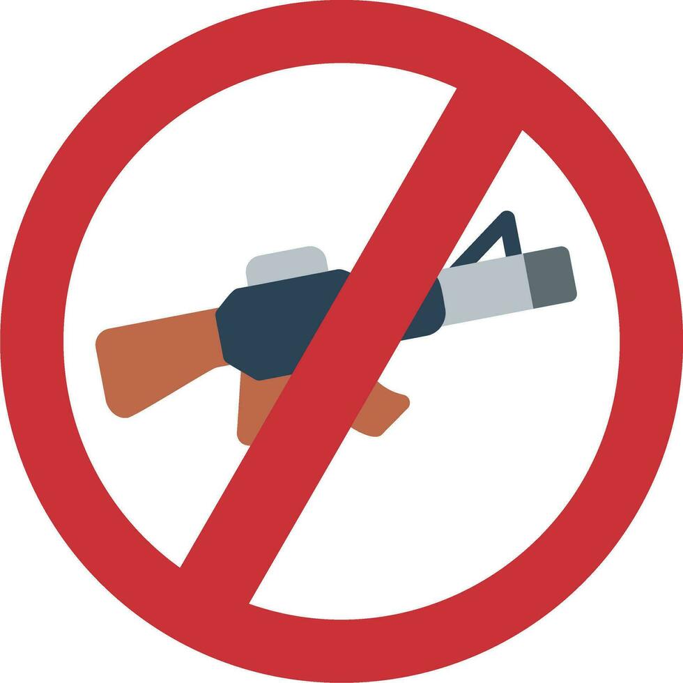 No Rifle Vector Icon