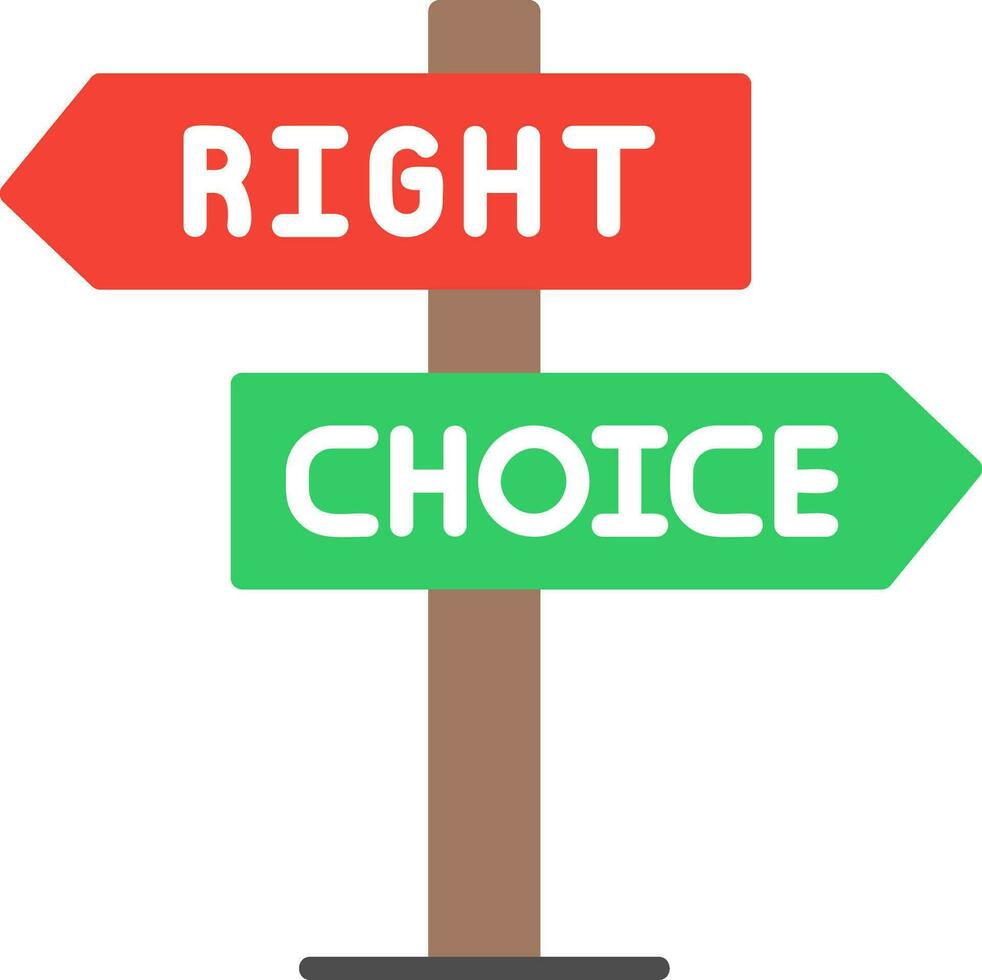 Right Choice Vector Icon