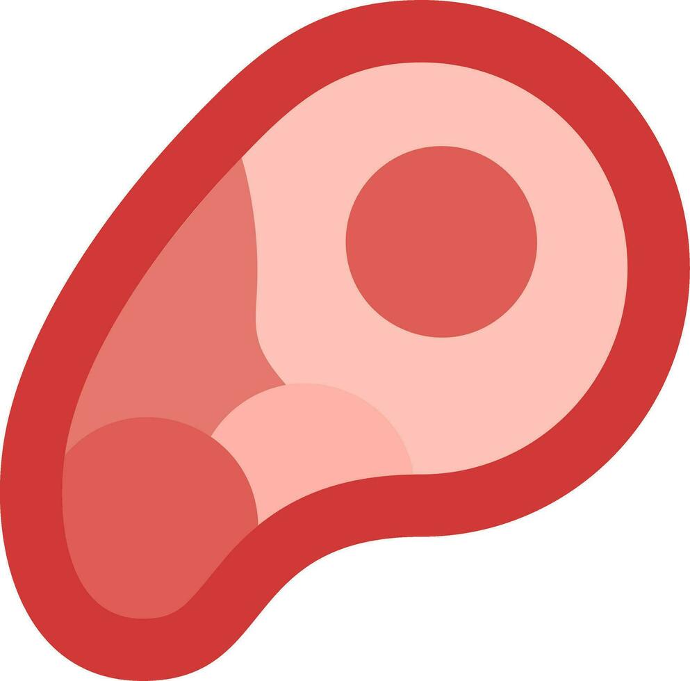 icono de vector de carne