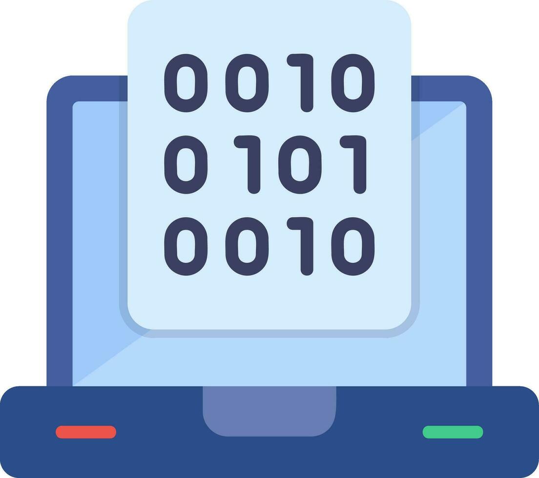 Binary Data Vector Icon
