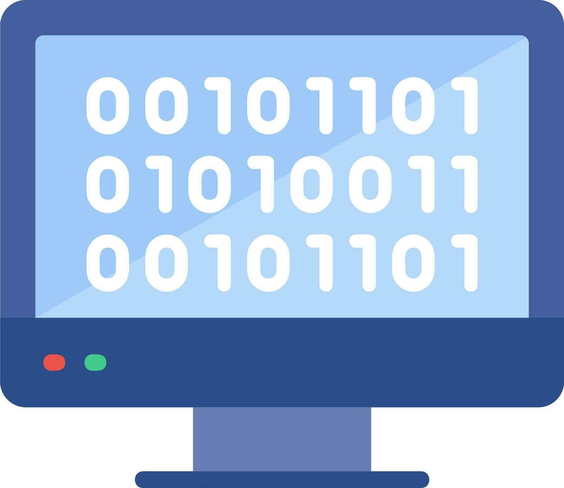 Binary Code Vector Icon