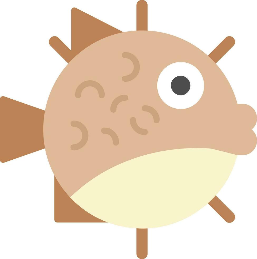 Puffer Fish Vector Icon